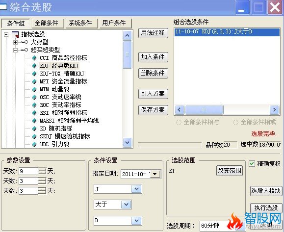 通达信快速选股方法