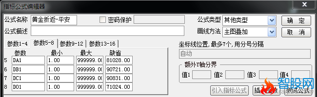 通达信黄金折返主图指标公式