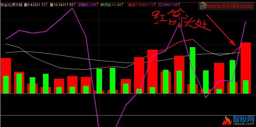 把(资金比)作一大智慧预警公式