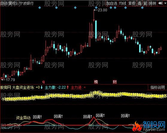 同花顺资金观察指标公式