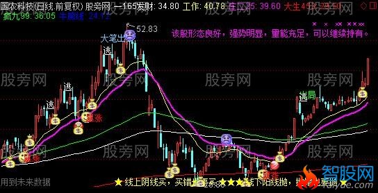 通达信密码日线主图指标公式